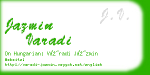 jazmin varadi business card
